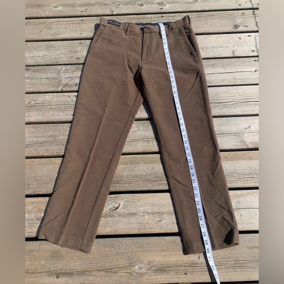 M&S Brown Dress Pants - Size 36x29 Regular Fit - Picture 6 of 8